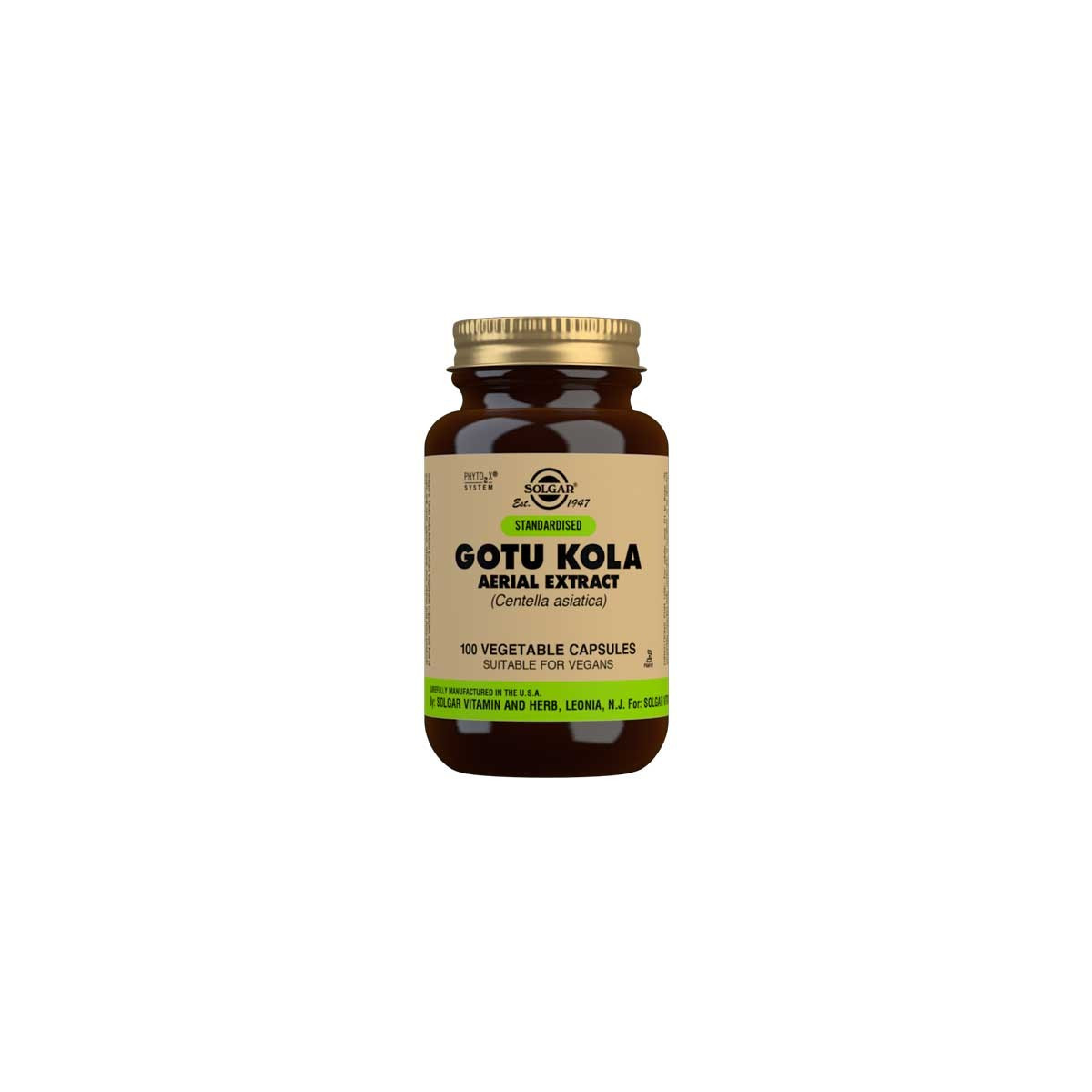 Gotu Kola-Centella Asiatica 100 vegcaps Solgar