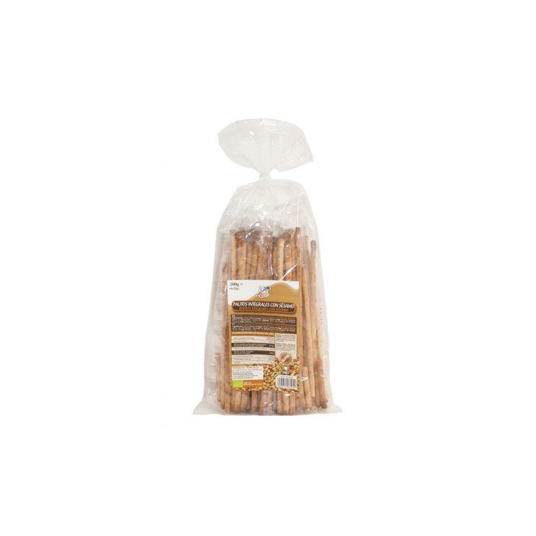 Grissini integrales de sesamo bio 200 g La Finestra