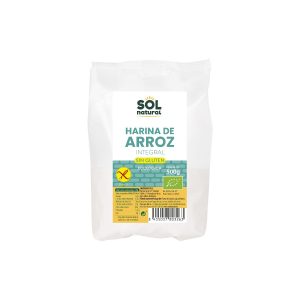 Harina de arroz integral sin gluten bio 500g Sol Natural