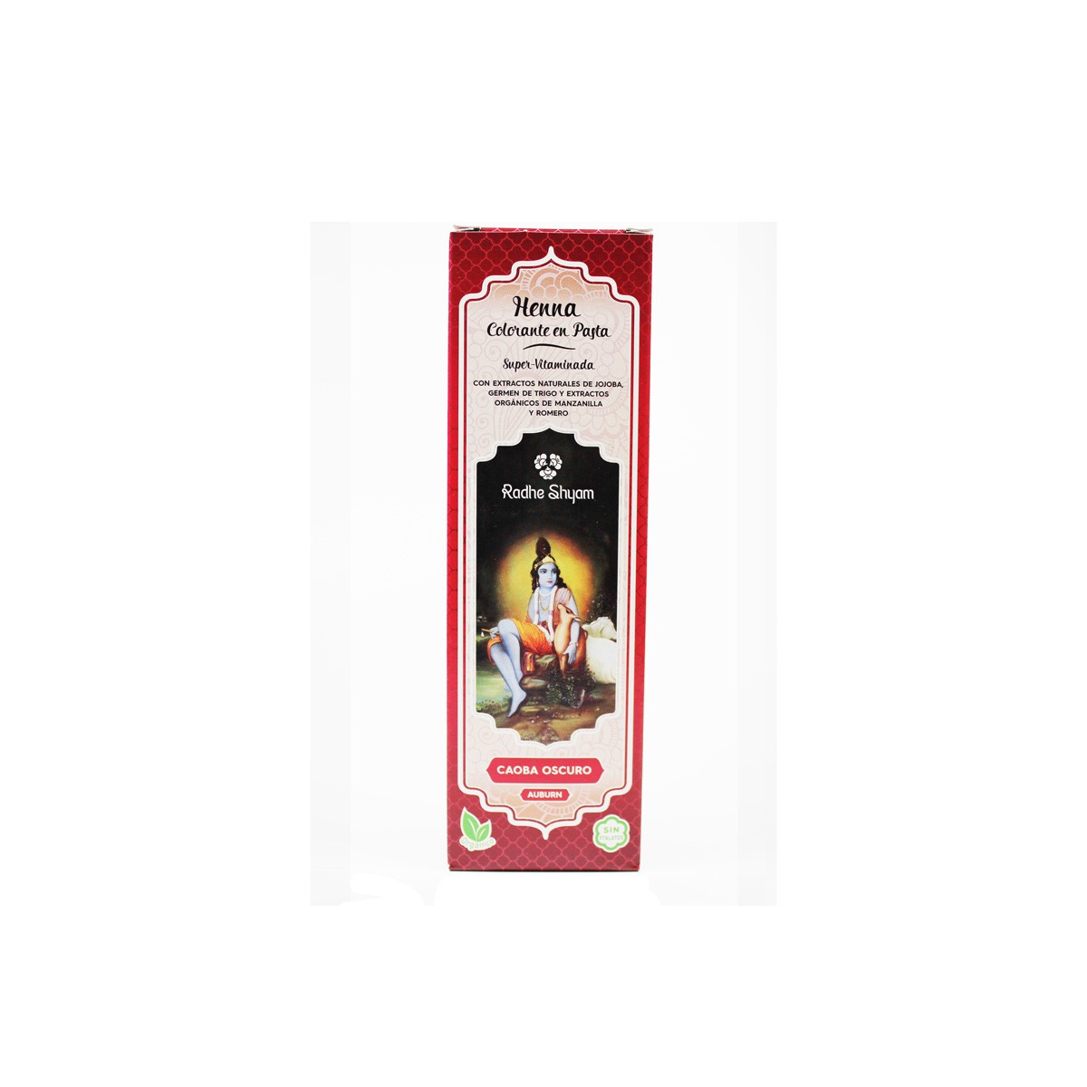 Henna caoba oscuro pasta 200g Radhe Shyam