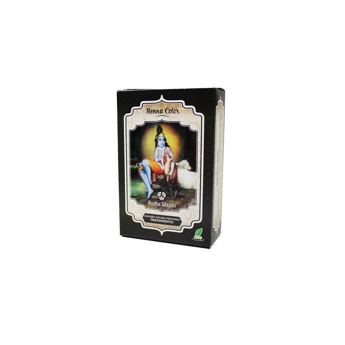 Henna castaño oscuro profundo tratamiento polvo 100 g Radhe Shyam