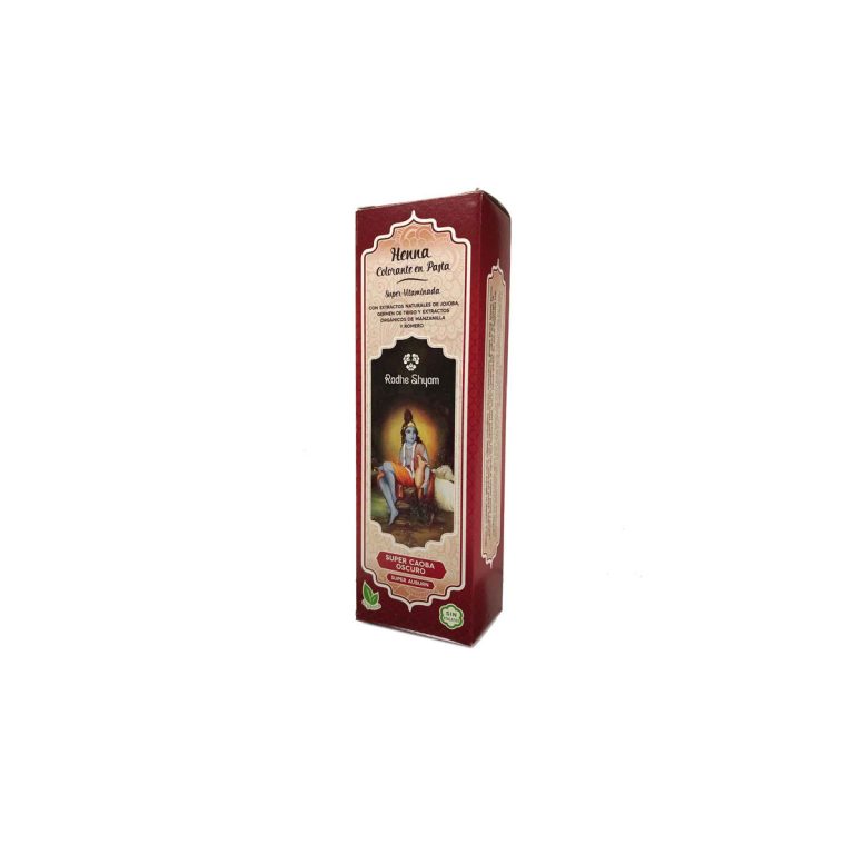 Henna super caoba oscuro pasta 200g Radhe Shyam