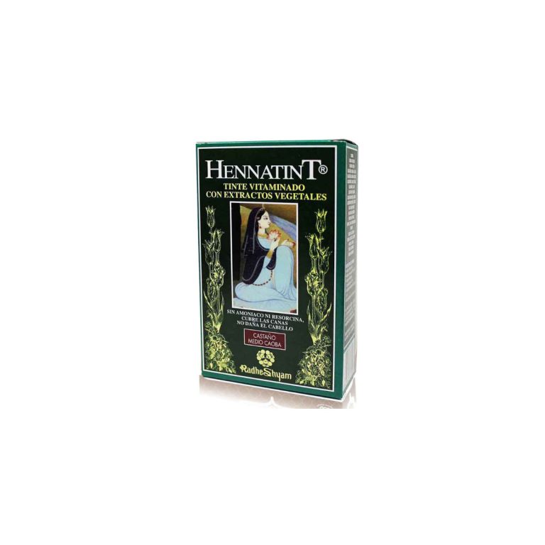 HennaTint 20 Castaño Medio Caoba 60ml+60ml Radhe Shyam