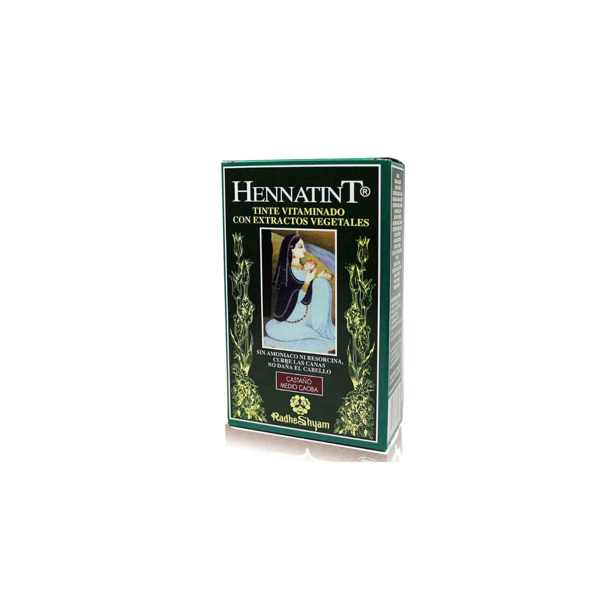 HennaTint 20 Castaño Medio Caoba 60ml+60ml Radhe Shyam