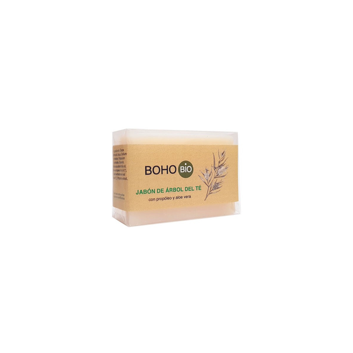 Jabon arbol del te con propoleo y aloe vera Bio 100g BOHO