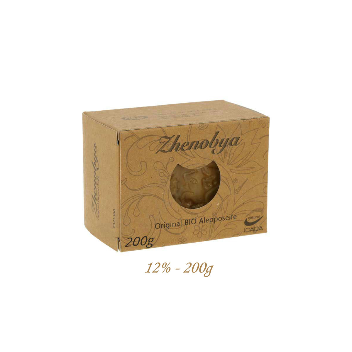 Jabon de Alepo 88% - 12% 200g Zhenobya
