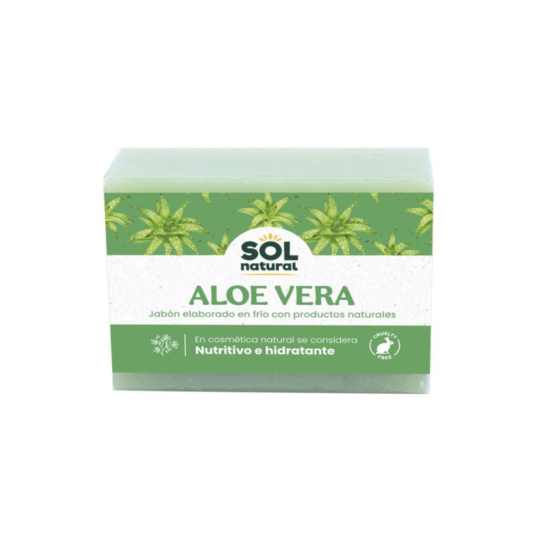 Jabon de aloe vera 100 g Sol Natural