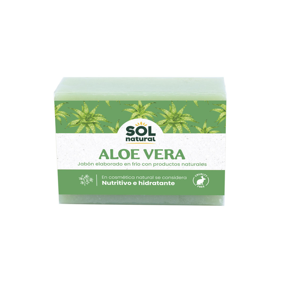 Jabon de aloe vera 100 g Sol Natural