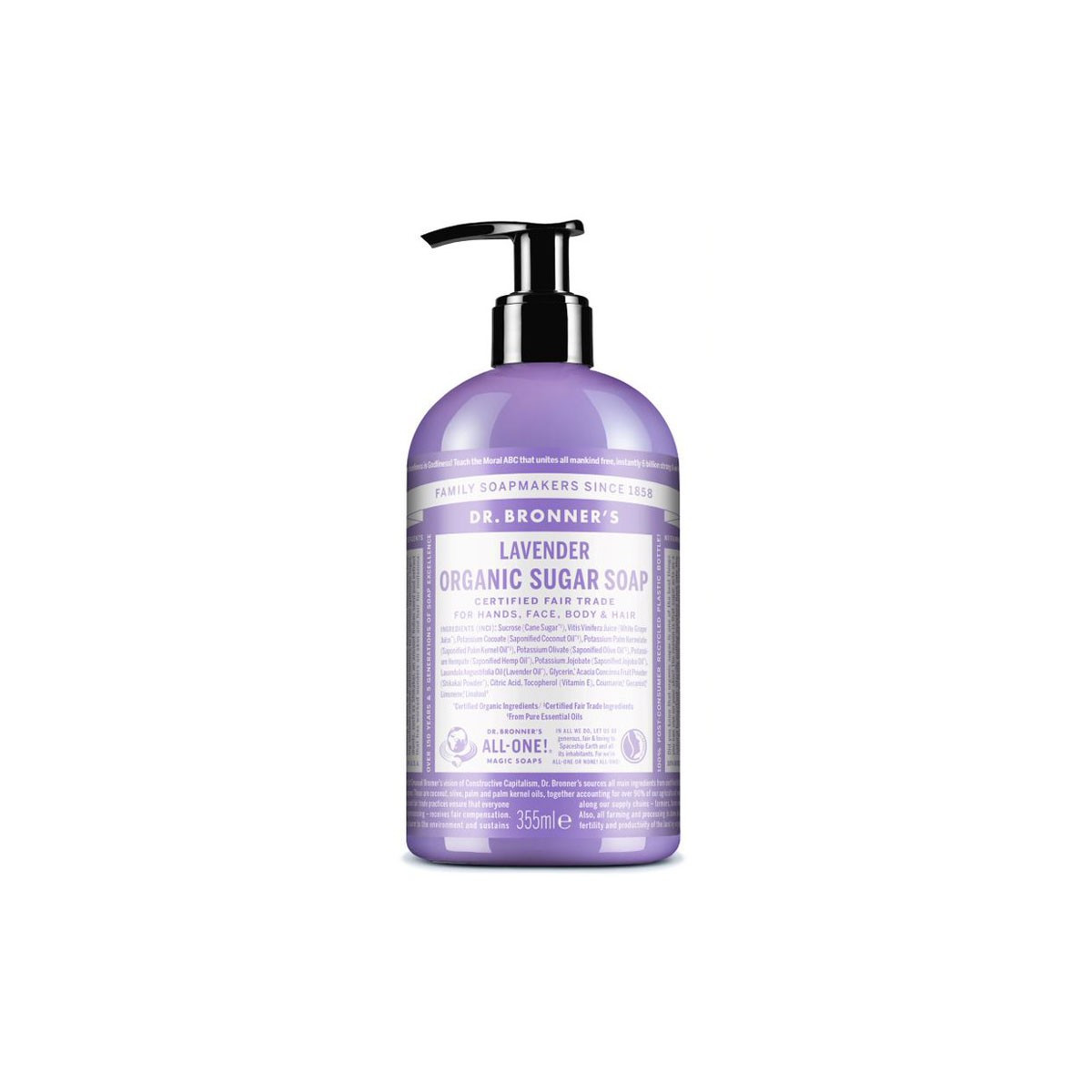 Jabon de Azucar Lavanda 355ml Dr. Bronner's