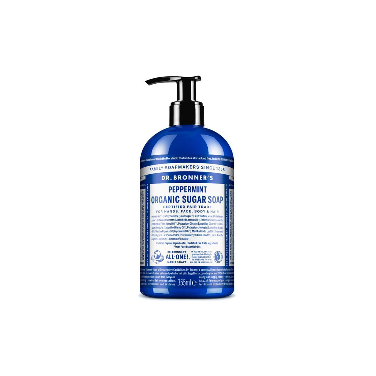 Jabon de Azucar Menta 355ml Dr. Bronner's