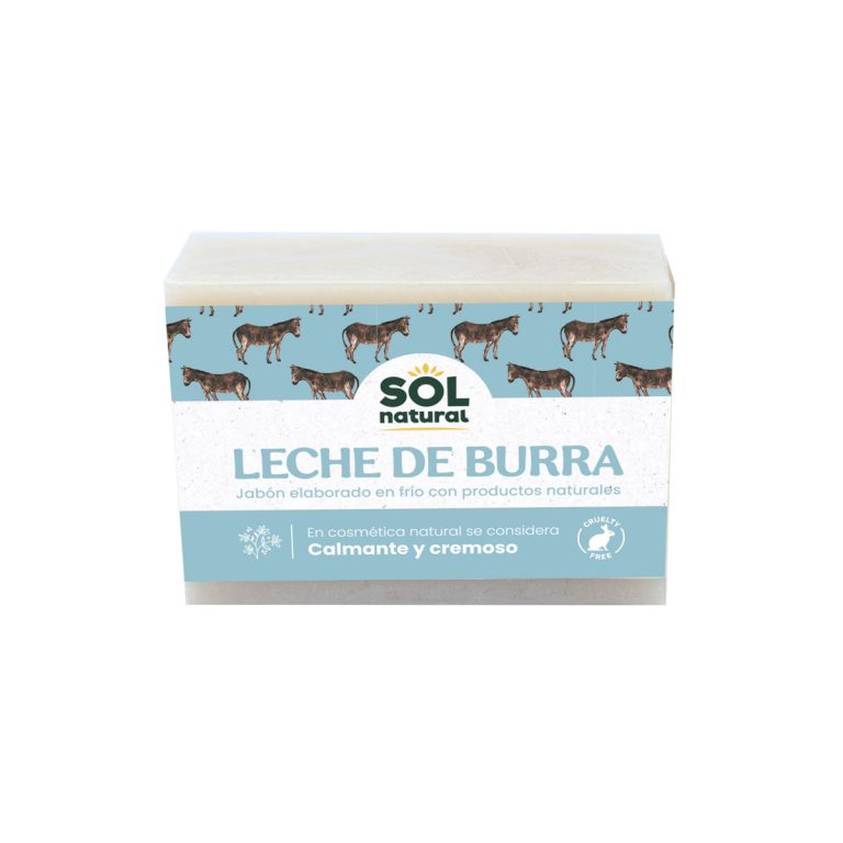 Jabon de leche de burra 100 g Sol Natural