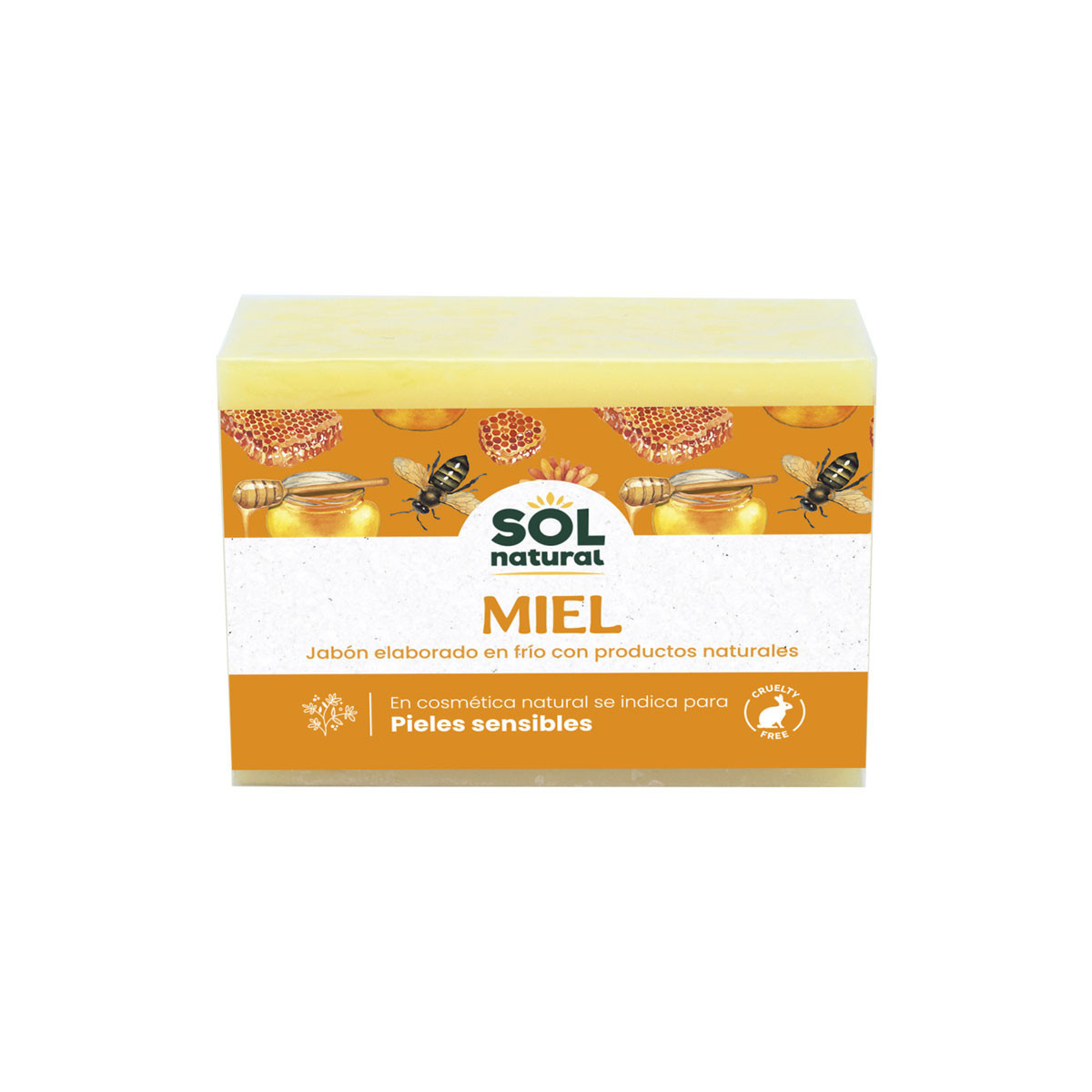 Jabon de miel 100g Sol Natural