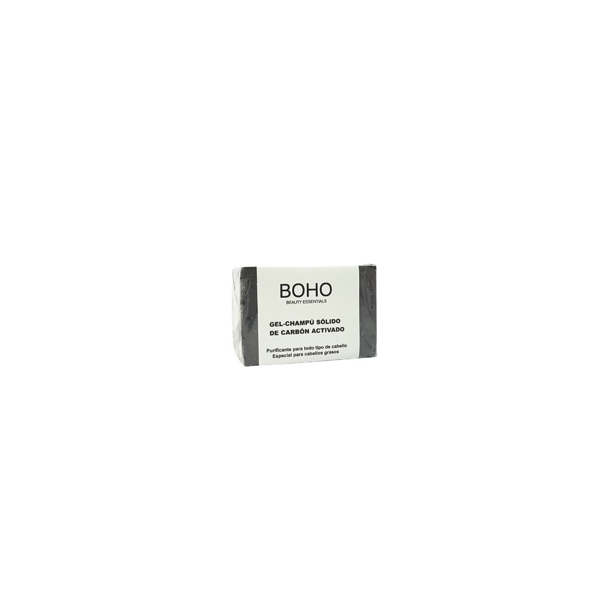 Gel-Champu solido de carbon activado 55g BOHO