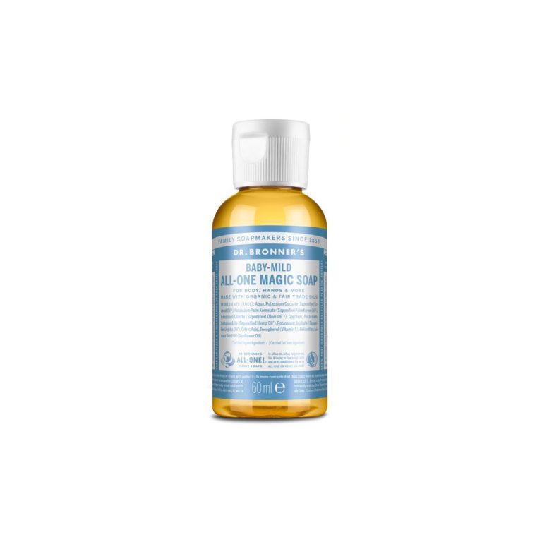 Jabon liquido neutro bebe/niño bio 60ml Dr. Bronner's
