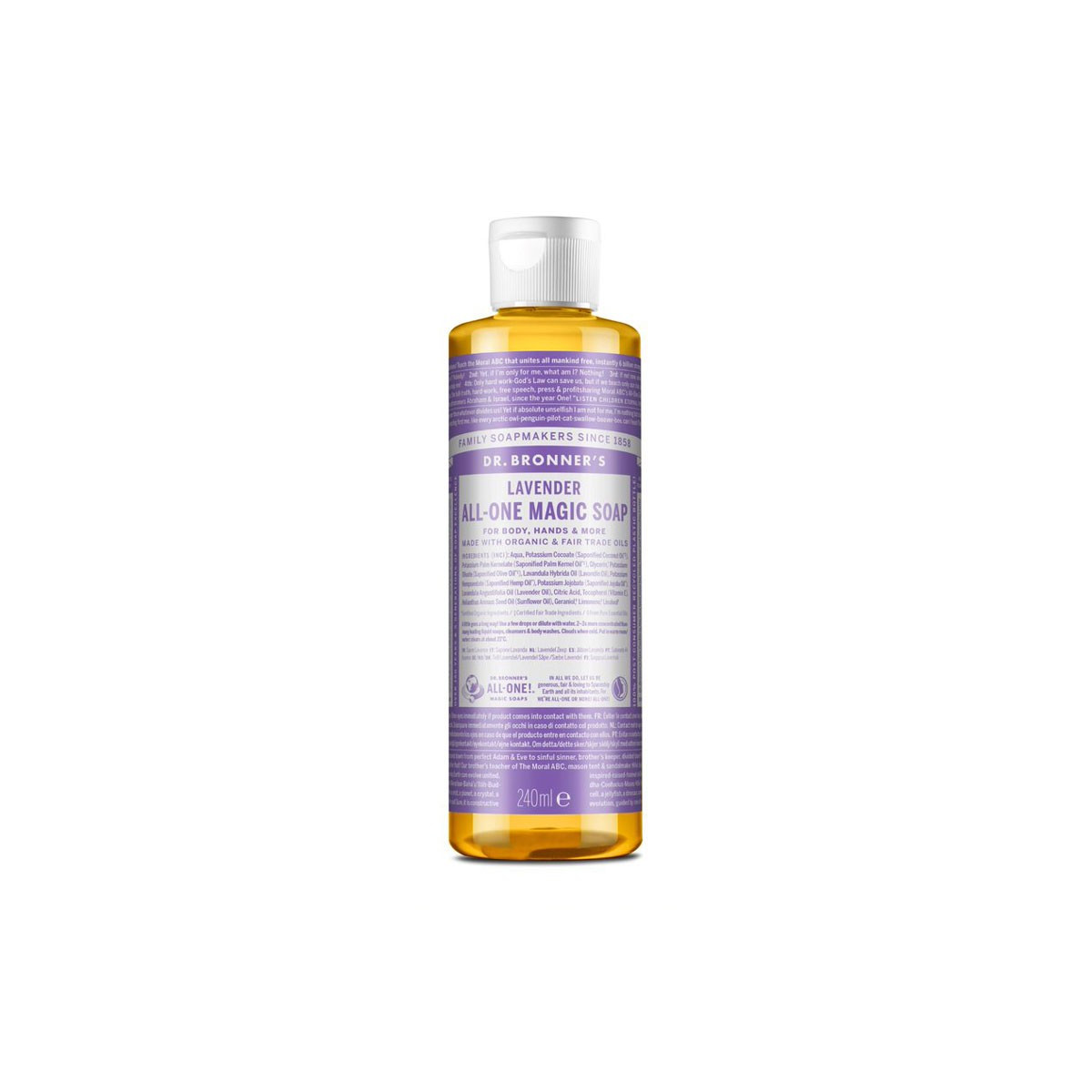 Jabon liquido lavanda bio 240ml Dr. Bronner's