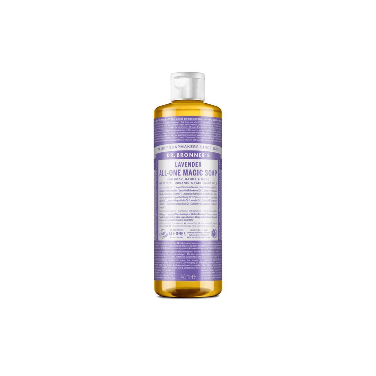 Jabon liquido lavanda bio 475ml Dr. Bronner's