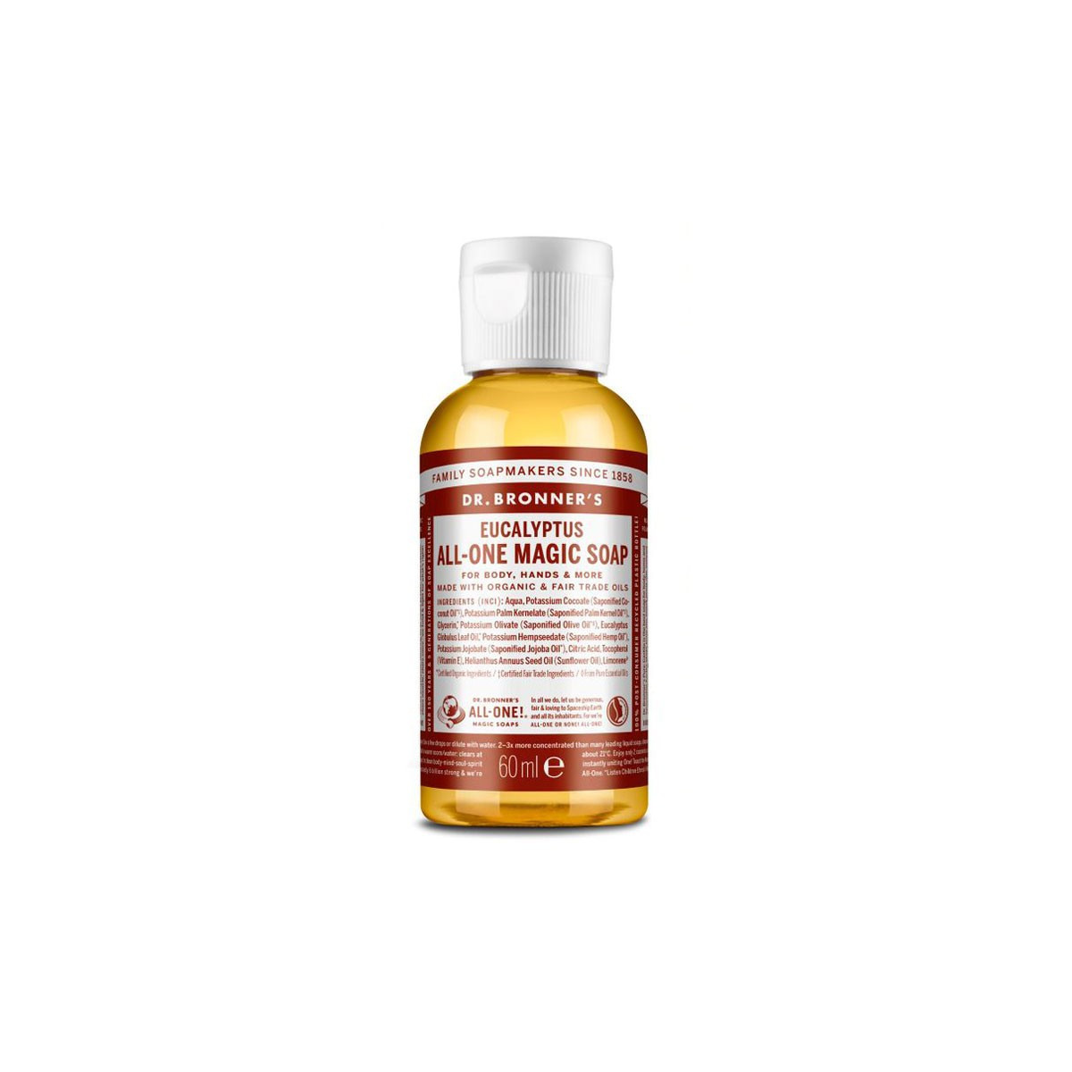 Jabon liquido eucalipto bio 60ml Dr. Bronner's