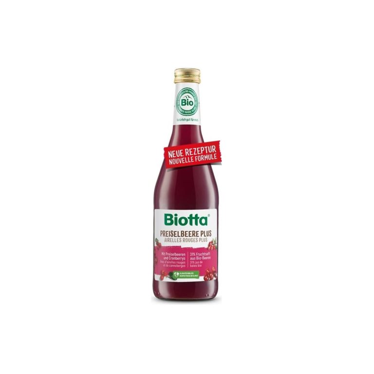 Jugo de arandanos rojos plus Bio 500 ml Biotta