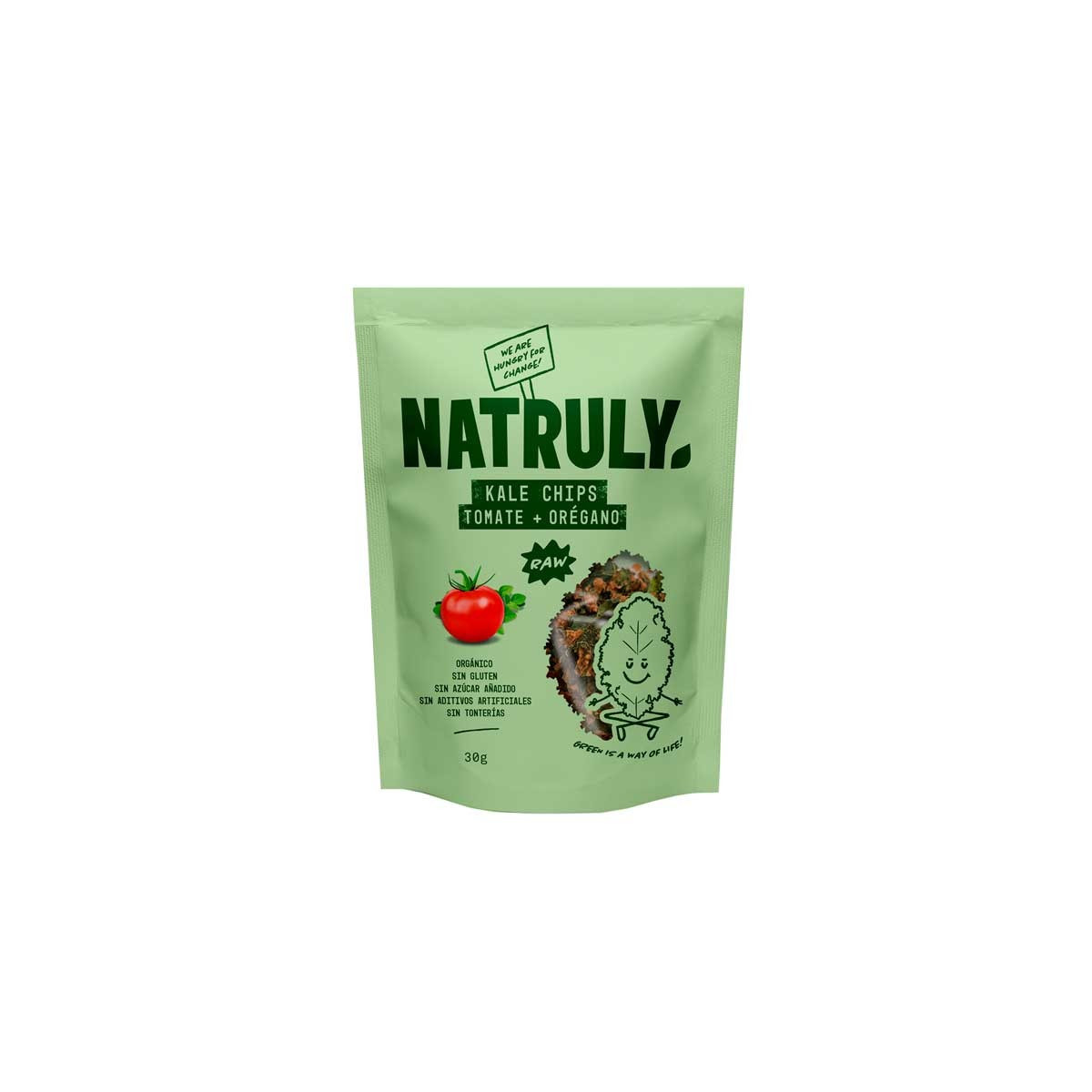 Kale chips tomate y oregano Bio 30g Natruly