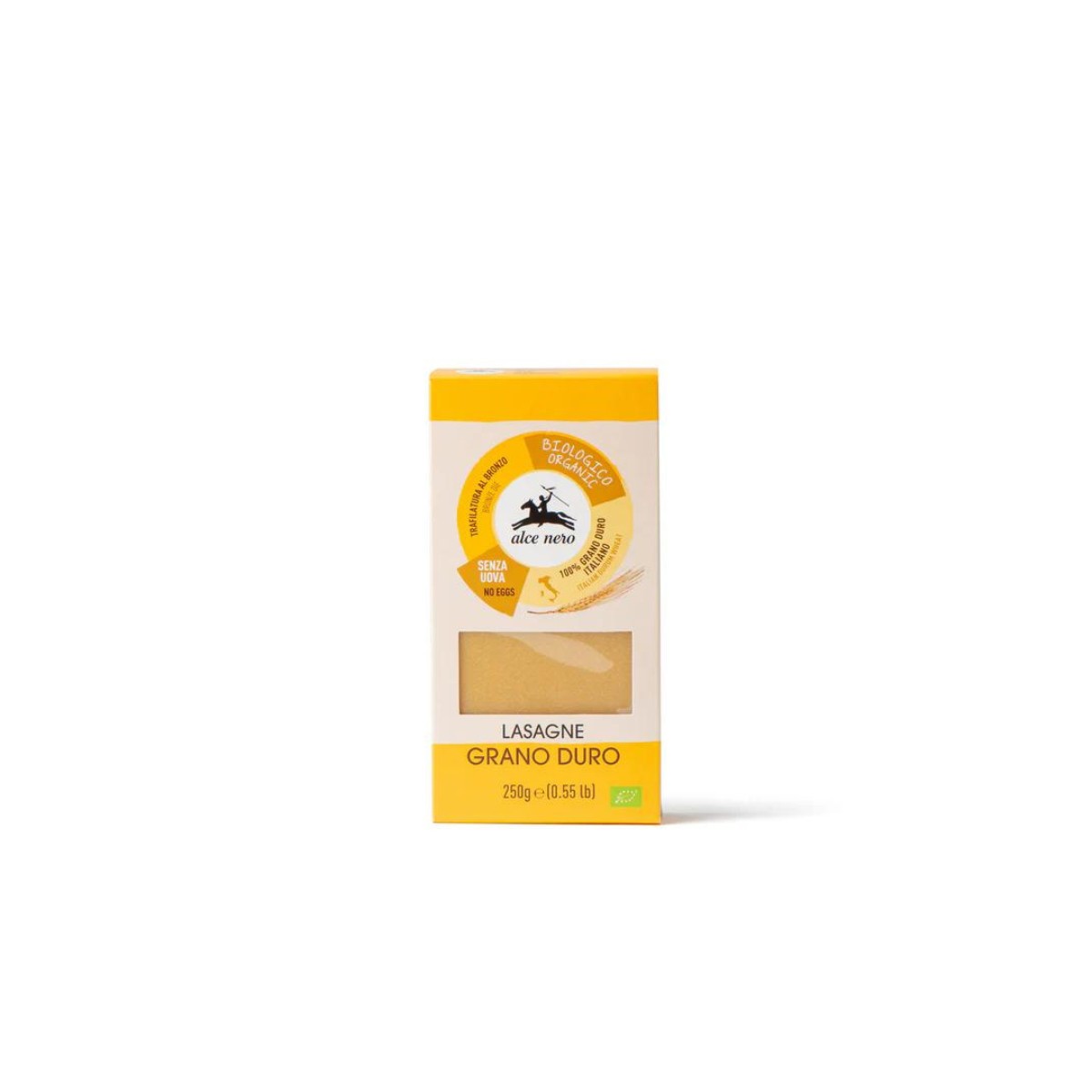 Lasaña de trigo duro bio 250g Alce Nero