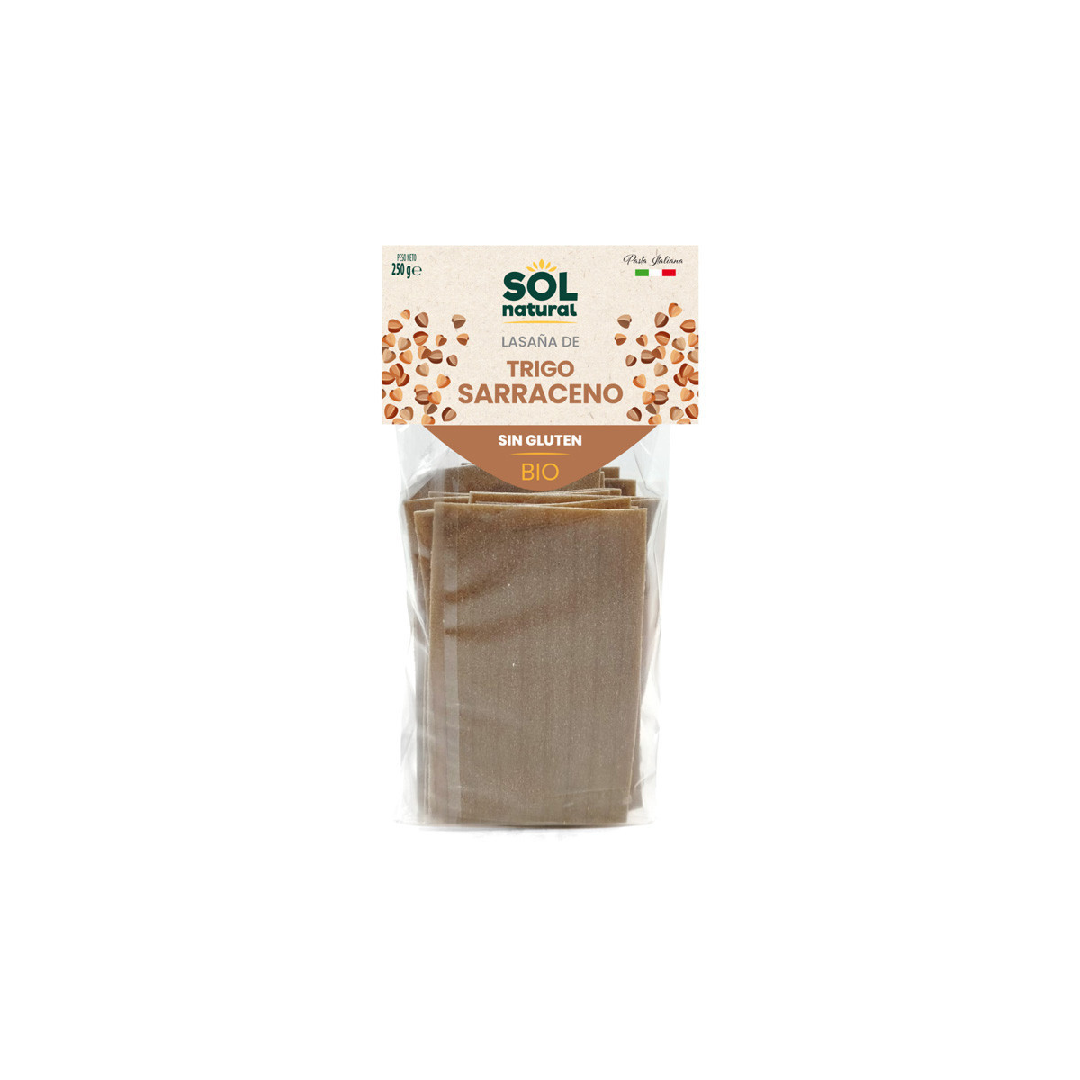 Lasaña de Trigo sarraceno S/G Bio 250g Sol Natural