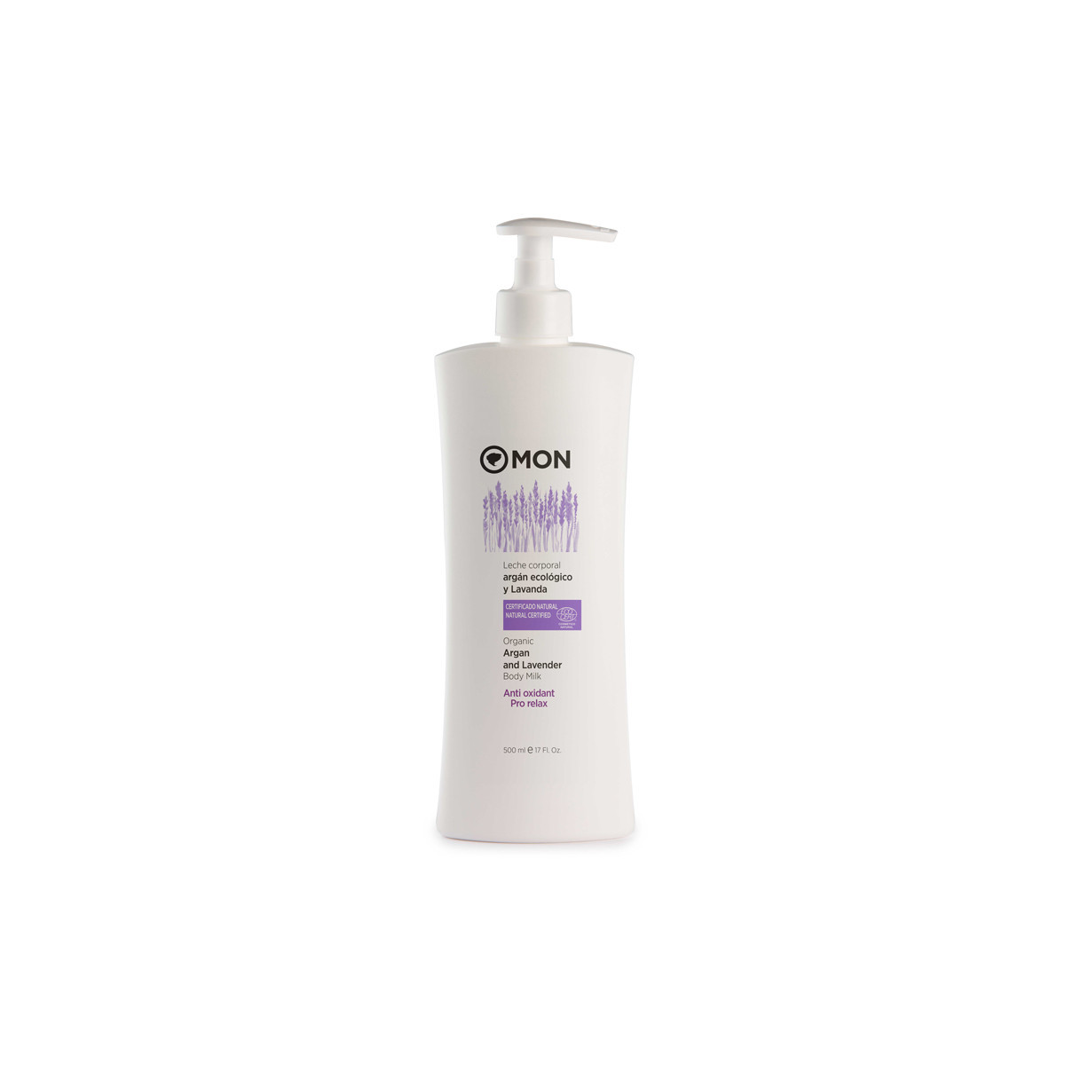 Leche corporal argan y lavanda bio 500ml MON