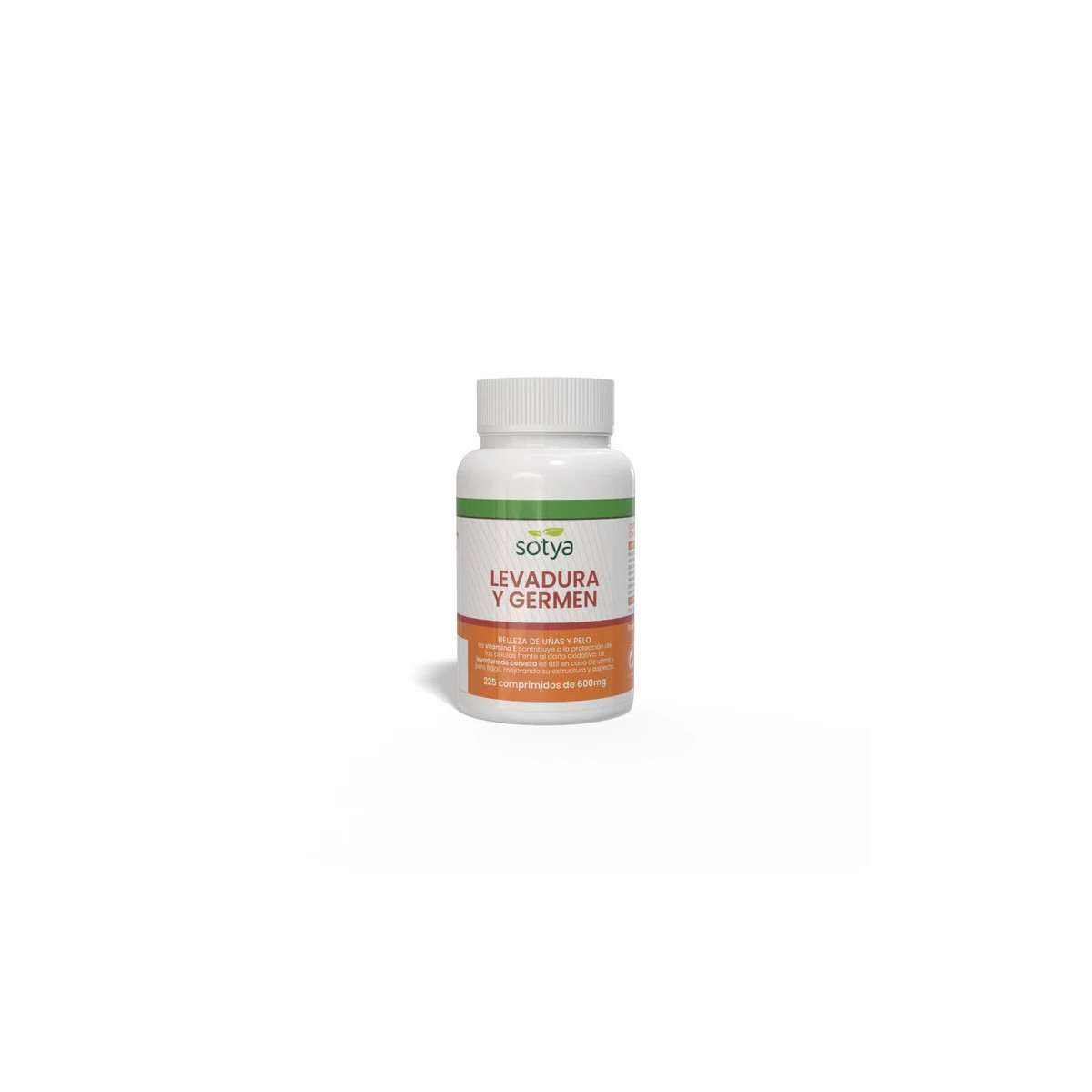 Levadura de cerveza y germen de trigo 600mg 225 comprimidos Sotya