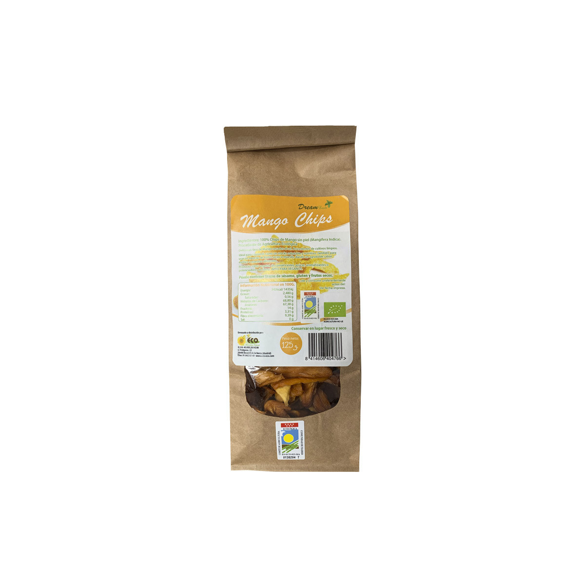 Mango chips bio 125 g Dream Foods