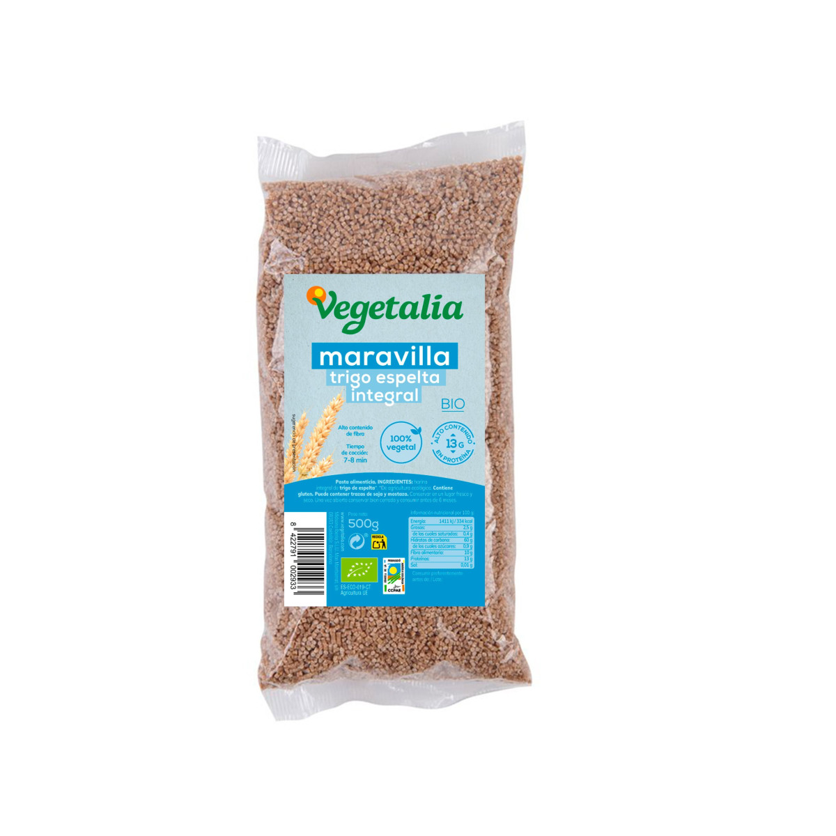 Maravillas de espelta bio 500 g Vegetalia