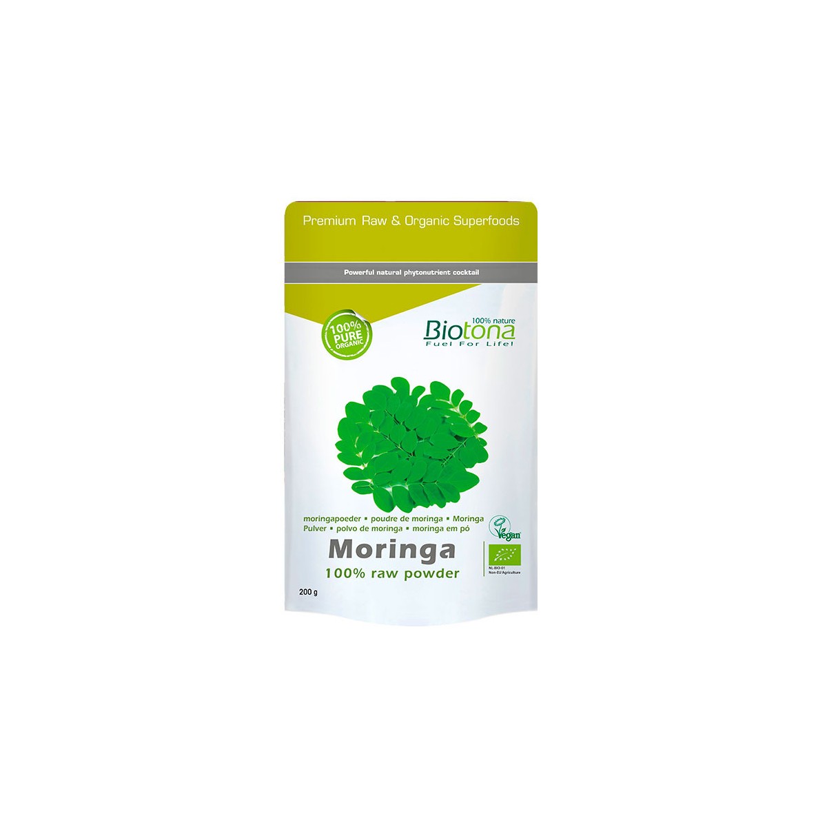 Moringa polvo superfood bio 200g Biotona
