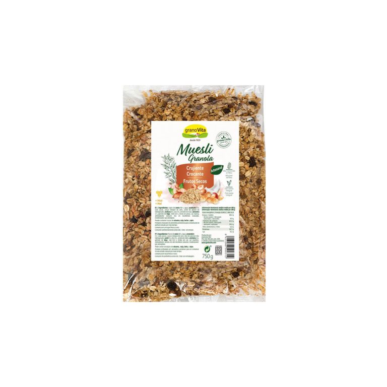Muesli crujiente con Frutos Secos 750g Granovita