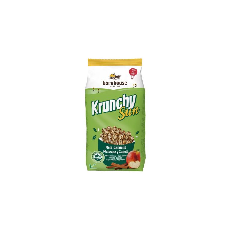Muesly Krunchy Sun manzana y canela Bio 750g Barnhouse
