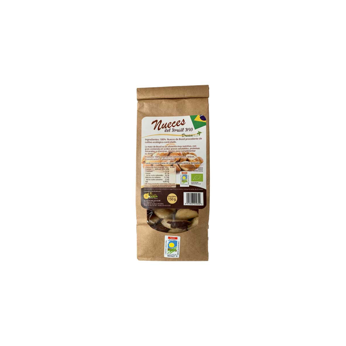 Nueces de Brasil Bio 150g Dream Foods