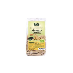 Palitos de Espelta con Sesamo y Comino bio 150g Sol Natural