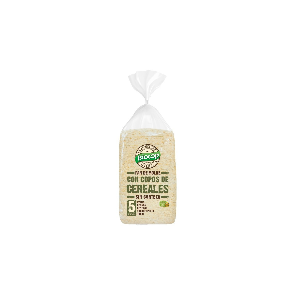 Pan molde copos cereales sin corteza Bio 300g Biocop