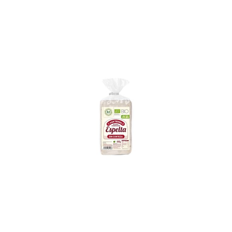Pan tierno de espelta sin corteza Bio 300g Sol Natural
