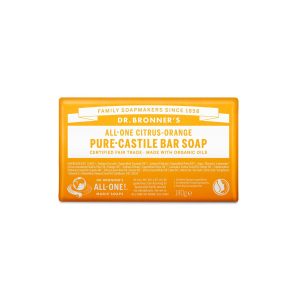 Pastilla de jabon citricos - naranja bio 140g Dr. Bronner's