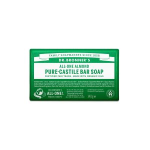 Pastilla de jabon de almendras bio 140g Dr. Bronner's