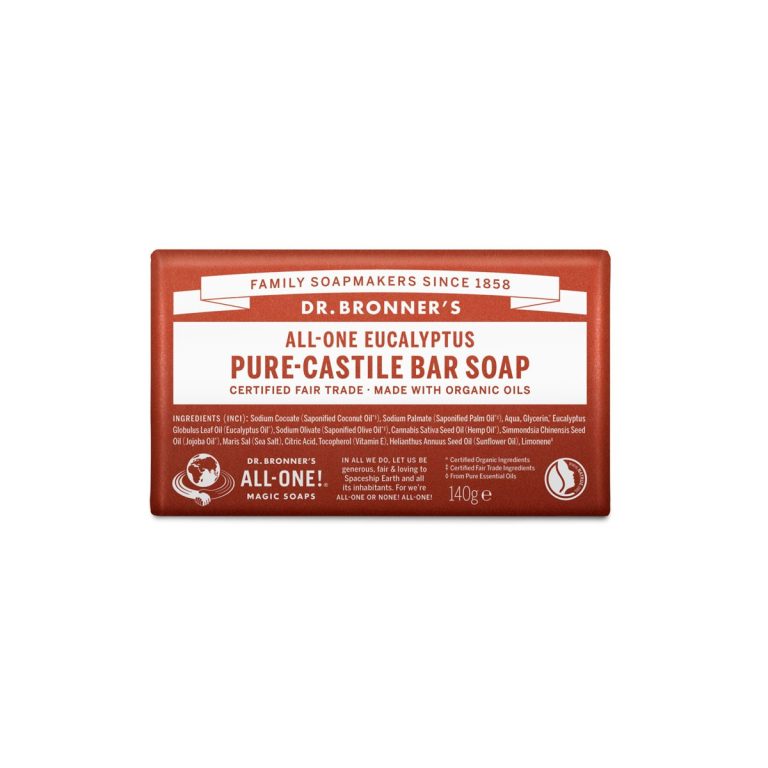 Pastilla de jabon de eucalipto bio 140g Dr. Bronner's