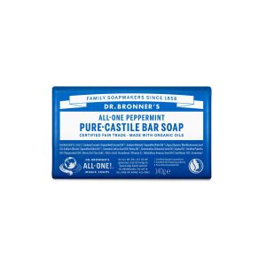 Pastilla de jabon de menta bio 140g Dr. Bronner's
