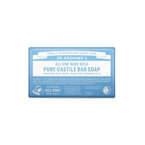 Pastilla de jabon neutro bebe/niño bio 140g Dr. Bronner's