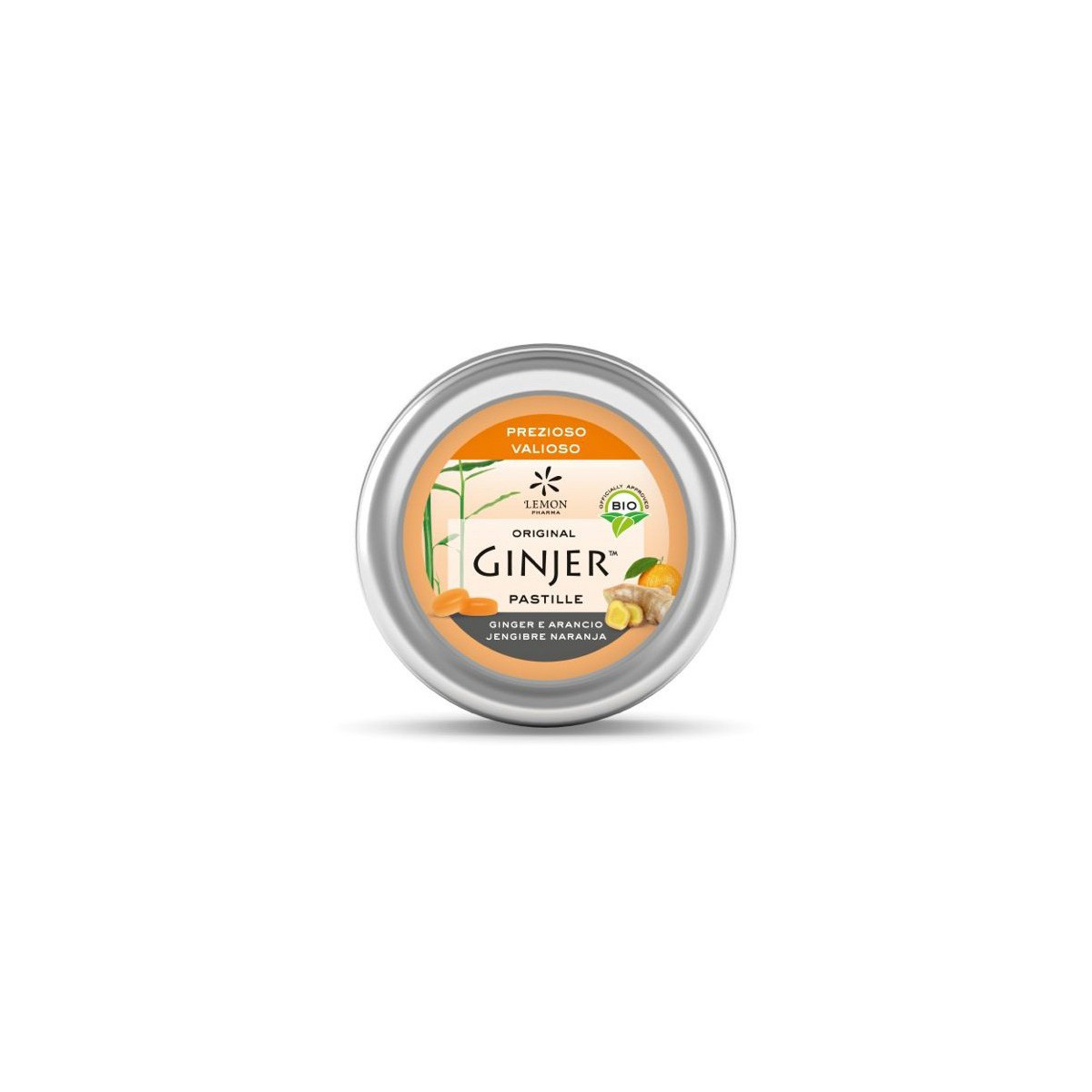 Pastillas Ginjer-Naranja Bio 40g Lemon Pharma