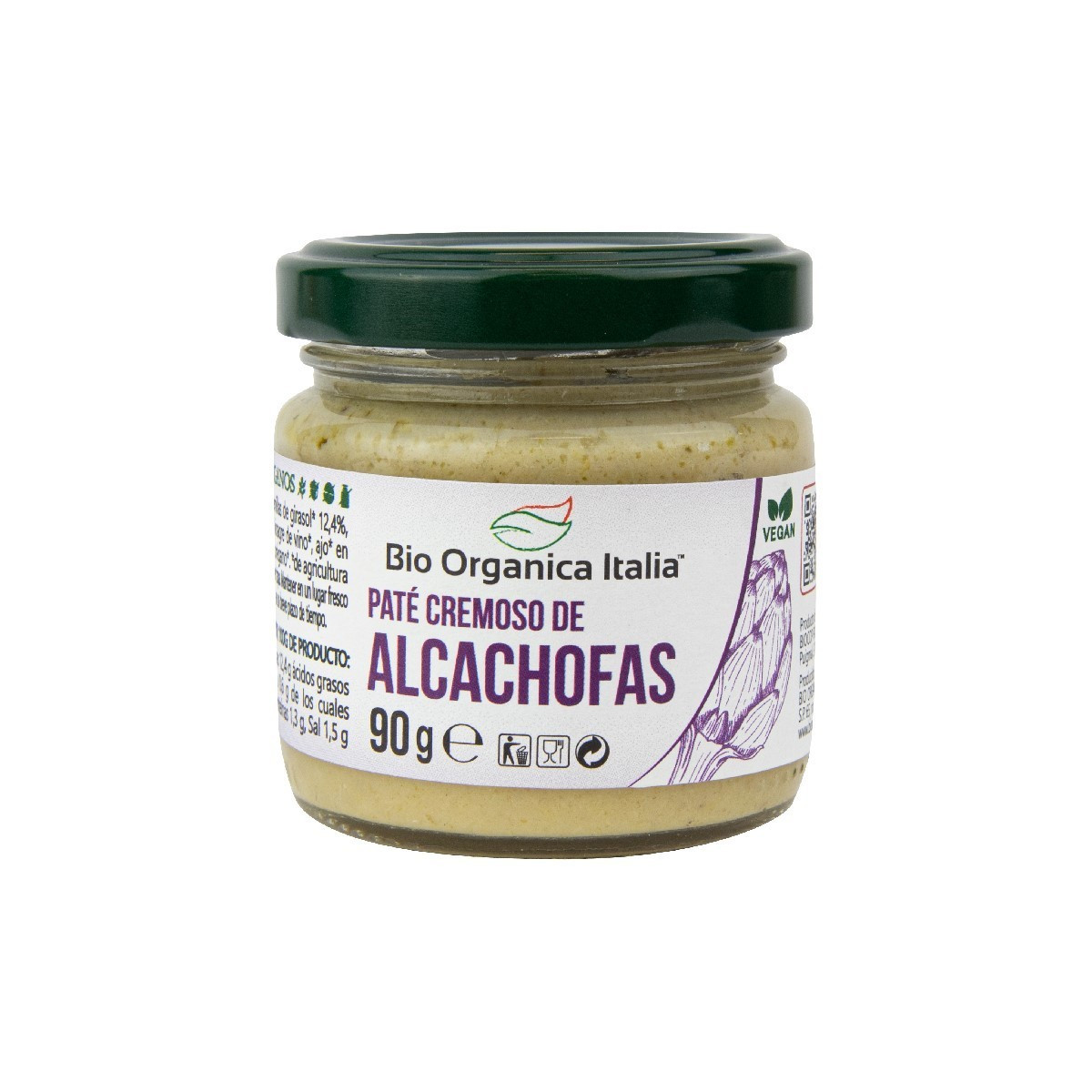 Pate de alcachofas Bio 100 g Organica Italia