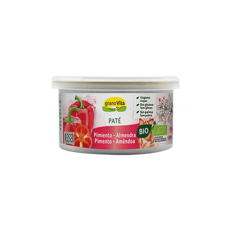 Pate de almendras-pimiento asado Bio 125g Granovita