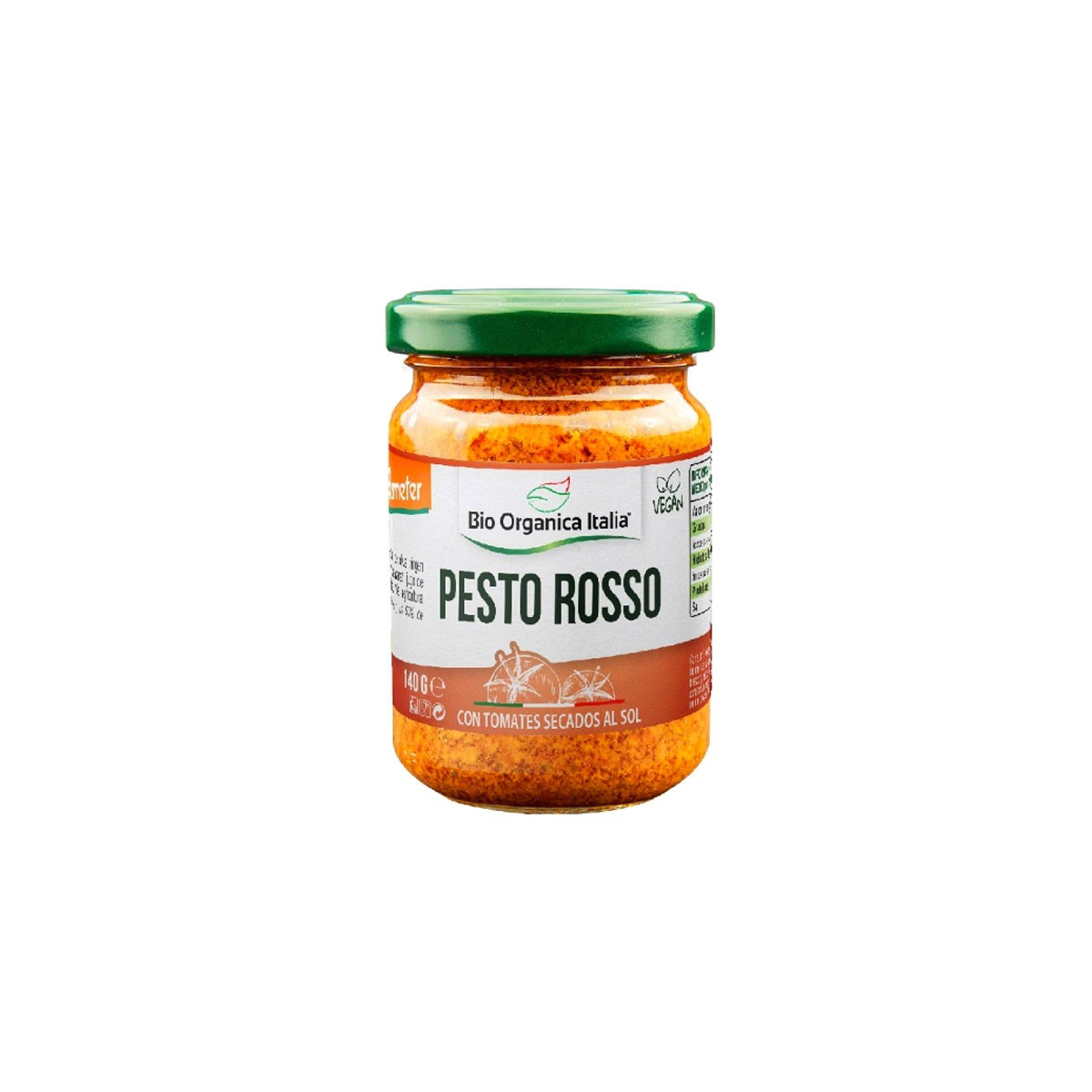 Pesto Rosso vegano Bio 140g Organica Italia