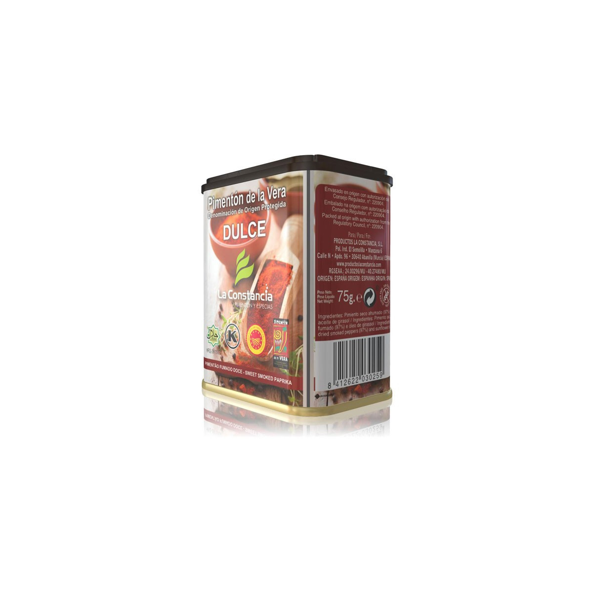 Pimenton Dulce de la Vera lata 75g La Constancia