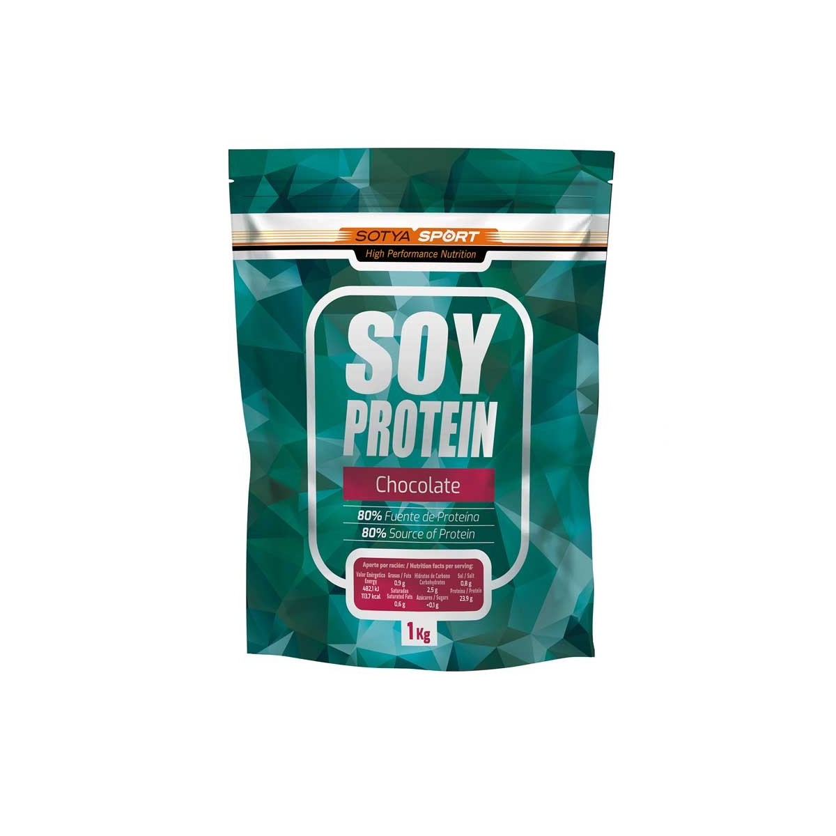Proteina de soja isolada Chocolate Doypack 1Kg Sotya SPORT