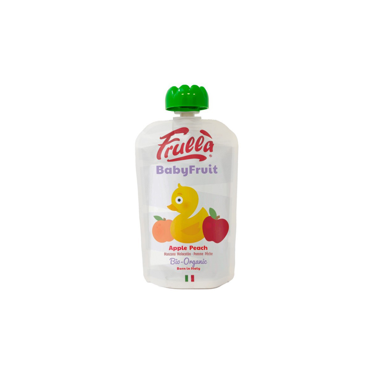 Pure Manzana y Melocoton bio (caja 10u) Baby 100g Frulla
