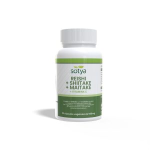 Reishi, maitake y shiitake 560mg 60 capsulas Sotya