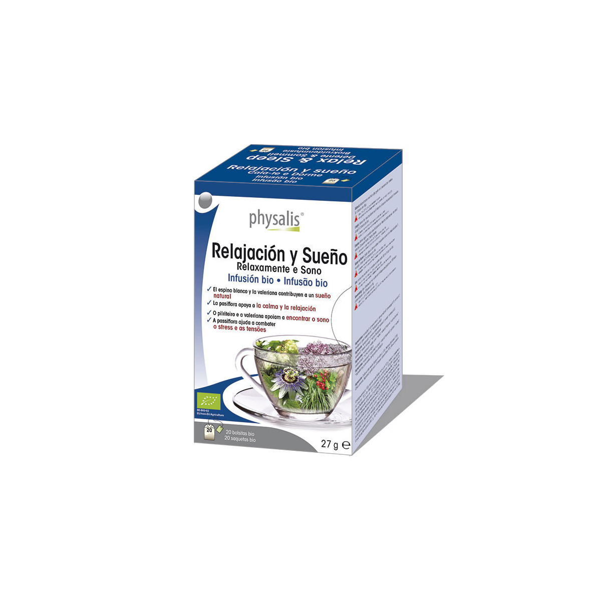 Relajacion y sueño infusion bio 20 filtros Physalis